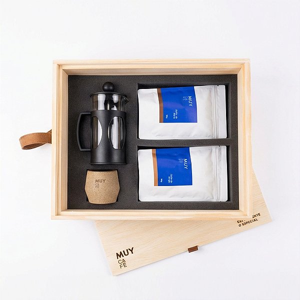 Kit Pausa, 2 pcts de 100g, 1 prensa e 1 copinho de cerâmica