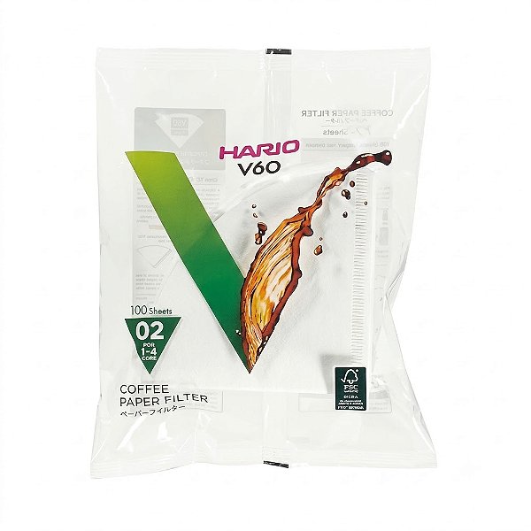 Filtros Hario V-60-02 Papel - 100un