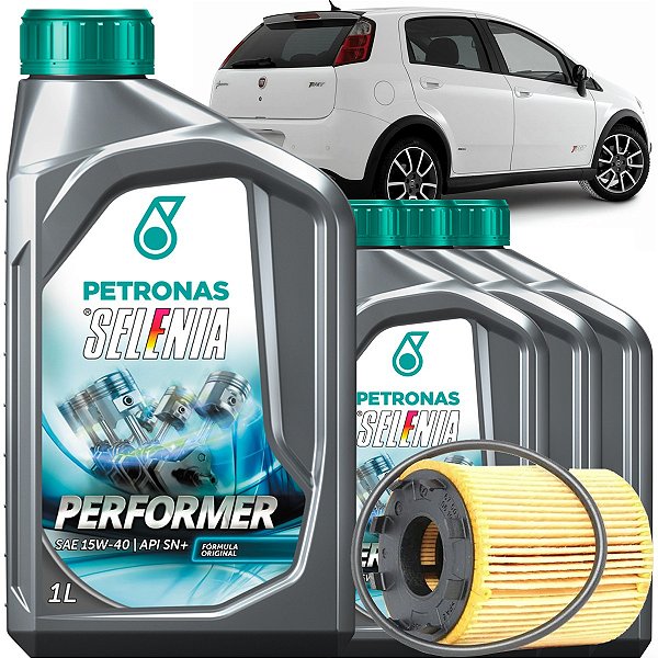 Kit Óleo 15W40 Selenia Performer E Filtro De Oleo Fiat Punto 1.4 Turbo Tjet 2009 2010 2011 2012 2013 2014 2015 2016