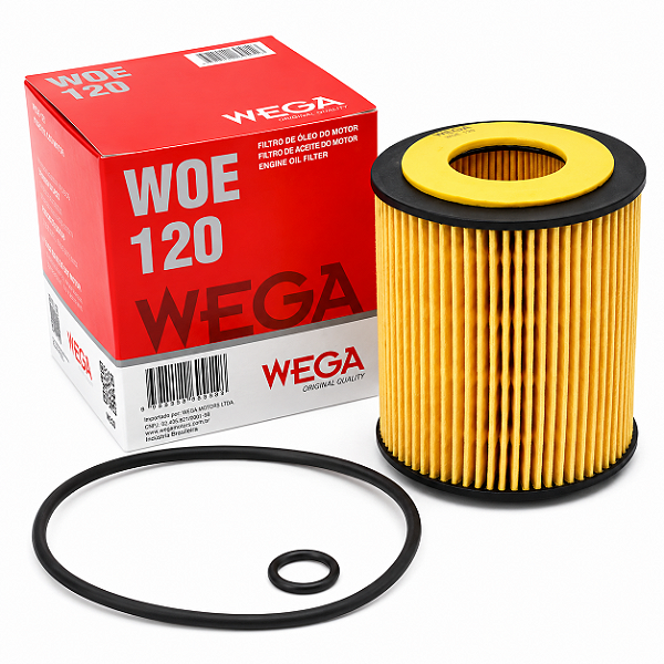 Filtro de Óleo Wega WOE120 Ford Fusion 2.3 16V Mondeo 2.0 Duratec