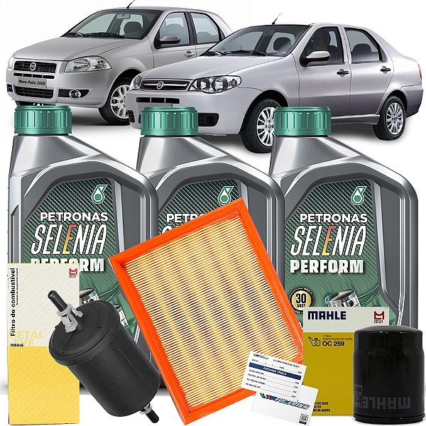 Kit Revisao Troca De Oleo Selenia 5w30 E Filtros Fiat Palio Siena Fire 1.0 1.4 2008 2009 2010 2011 2012