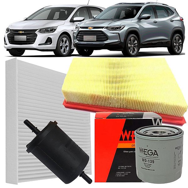 Kit Filtro De Ar Oleo Combustivel Cabine Gm Chevrolet Onix Tracker - Peças  Automotivas, Casa e Garagem - Itália Ricambi