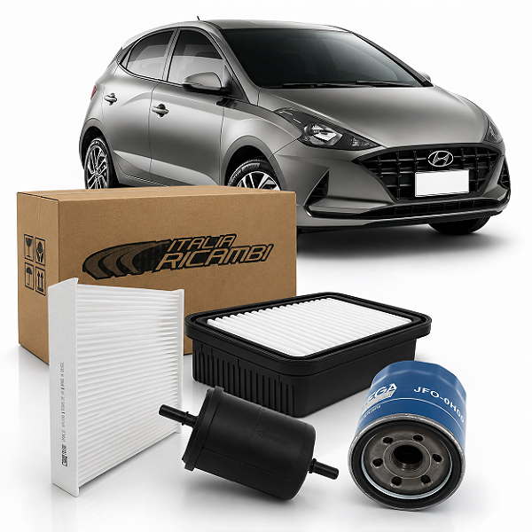 Kit Filtros De Ar Oleo Combustivel Cabine Hyundai Hb20 1.0 TGDI Turbo 2019 2020 2021 2022 2023