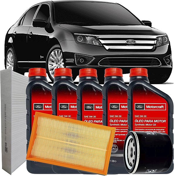 Kit Revisão Troca De Óleo 5w30 Motorcraft Ford Fusion 2.5 Sel Gasolina 2009 2010 2011 2012