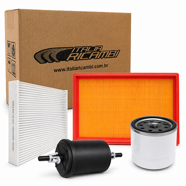 Kit revisão filtros para Renault Kwid 1.0 12v 3 Cilindros 2017 2018 2019 2020 2021 2022 2023 2024 2025 2026
