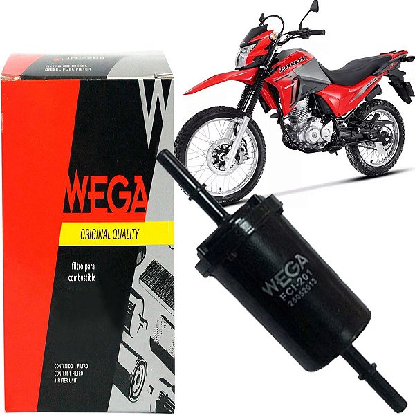 Filtro De Combustível Wega FCI0201 Cg 125 150 160 Fan Nxr Bros Flex De 2011 Em Diante