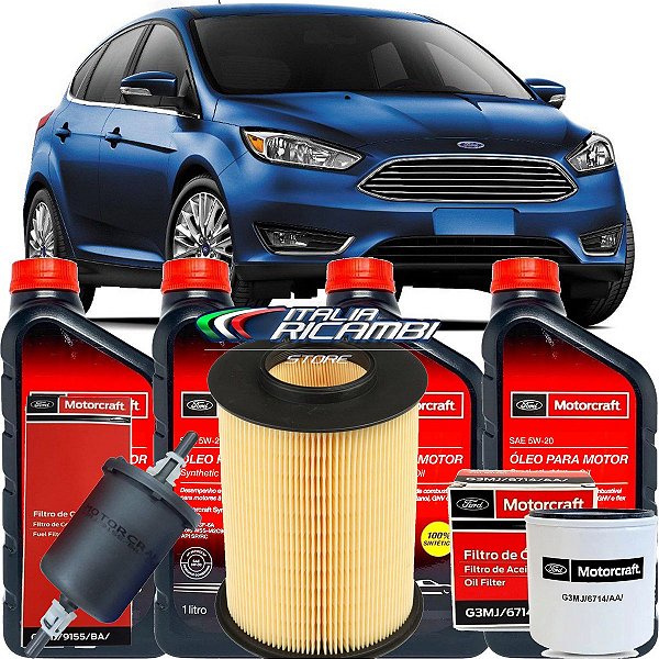 Kit Filtro De Aceite Ford Focus 2 / 3 - 1.6 2.0 + 5w30 Sinte