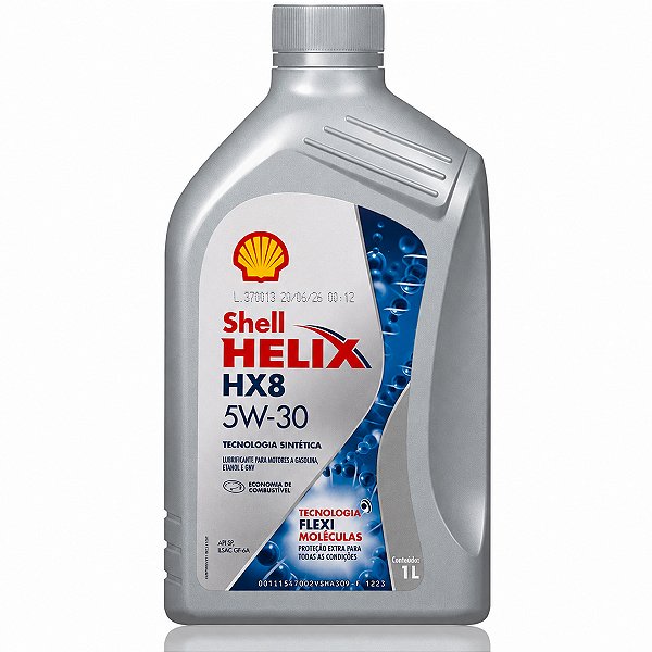 Óleo De Motor Lubrificante Shell HX8 5W30 Api SP Ilsac Gf-6A Semissintético - 1 Litro