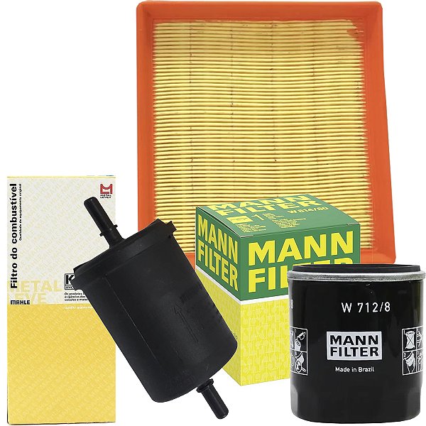 Kit Filtros De Ar Oleo Combustivel Para Volkswagen Polo Virtus Gol Voyage Saveiro Motor 1.6 16V MSI
