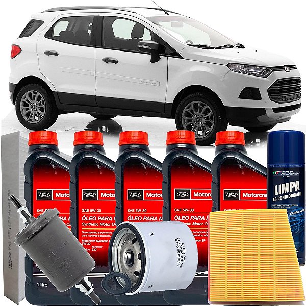 Kit Revisão Completo Óleo 5w30 Motorcraft E Filtros - Ford Ecosport 2.0 16V Duratec 2013 2014 2015 2016 2017