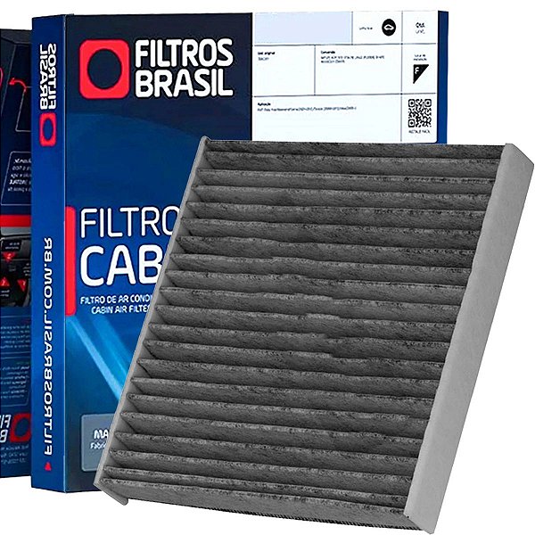 Filtro de ar condicionado com carvão ativado - VW Jetta Taos Golf Audi A3 - Filtros Brasil FBC1160F