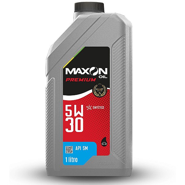 Óleo De Motor Maxon Oil 5W30 100% Sintético Api SM Para Motores Gasolina Etanol Flex Gnv