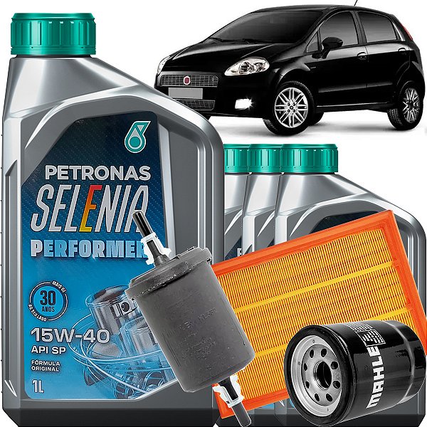 Kit Revisao Oleo 15W40 Selenia Performer Fiat Punto 1.8 8V Motor Gm Sporting Hlx Flex 2007 2008 2009 2010