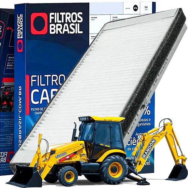 Filtro De Cabine Ar Condicionado Filtros Brasil Para Retroescavadeira Randon RD406 Advanced