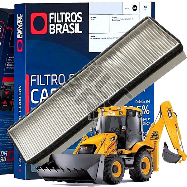 Filtro De Cabine Ar Condicionado Filtros Brasil Para Retroescavadeira JCB 3CX 4T 4CX