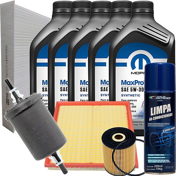 Kit Revisao Oleo 5w30 Mopar Fiat Argo Cronos 1.8 16V E-torq 2017 2018 2019 2020 2021