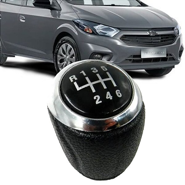 Manopla Bola De Cambio Nat Chevrolet Gm Onix Prisma Cobalt Spin Joy Encaixe Pressão 6 Marchas