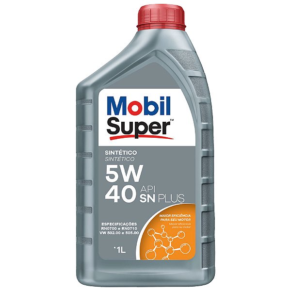Óleo Mobil 5W40 Super 3000 X3 Sintético - VW Gol G5 - 1 Litro