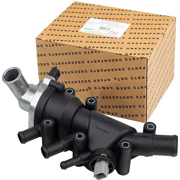 Válvula termostática completa para Ford Fiesta Ecosport e Focus Zetec Rocam - Greenparts GPVA013