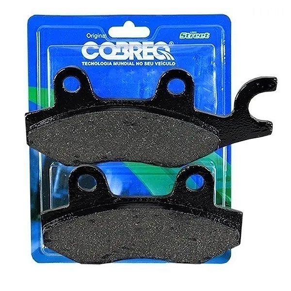 Jogo de pastilhas dianteiras Cobreq para CB300 CBX250 CBZ160 Fazer YS250 YBR125ED