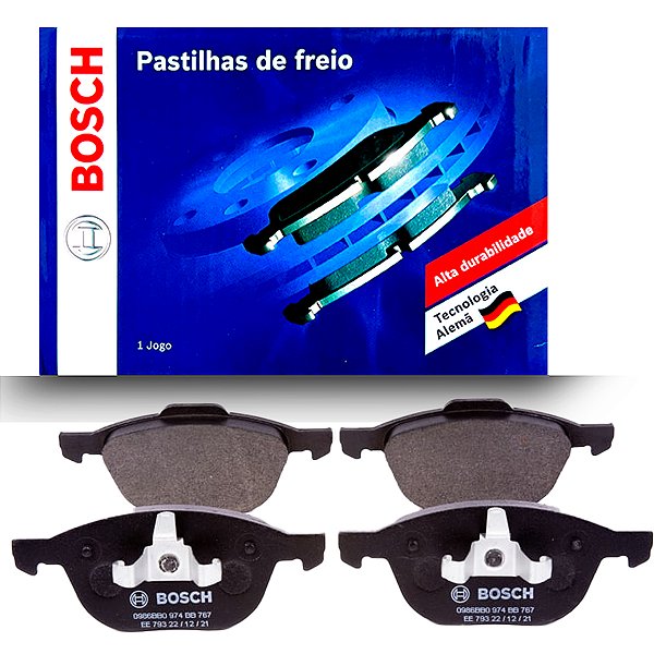 Jogo De Pastilha Freio Dianteiro Bosch Para Ford Focus Ecosport