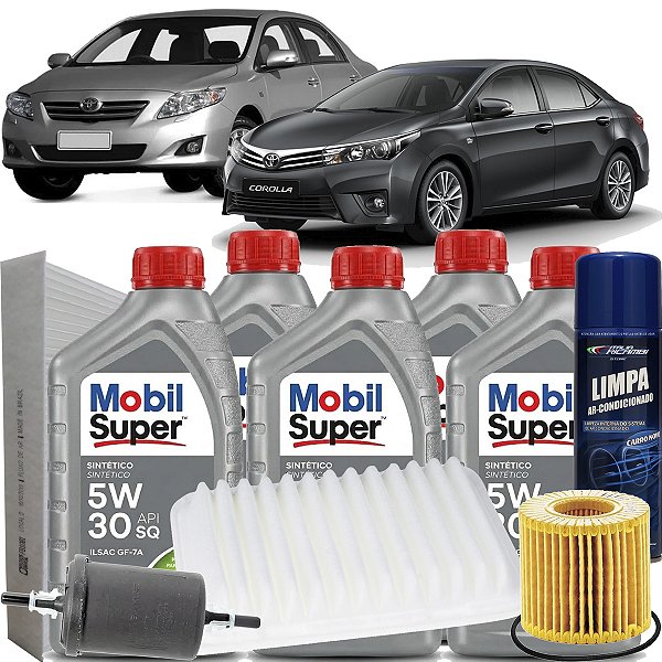 Kit Troca De Oleo Revisao 5W30 Para Toyota Corolla 2.0 2013 2014 2015 2016 2017 2018 2019