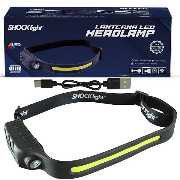 Lanterna Led De Cabeça Para Mexer No Carro Oficina Caminhada Visão Escuro