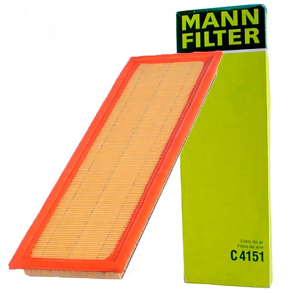Filtro de ar para Ford Ecospot Fiesta e Ka Zetec Rocam - Mann C4151