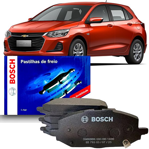 Jogo De Pastilha Freio Dianteiro Bosch Chevrolet Onix B 1.0 Geração Nova 2020 Em Diante