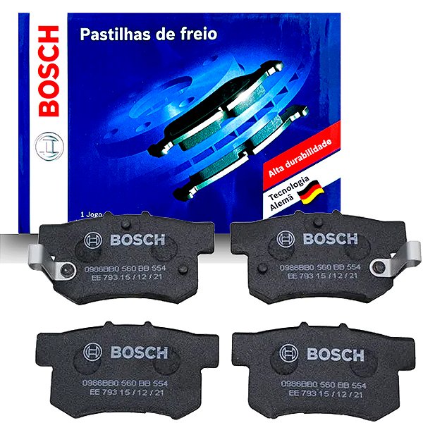 Jogo Pastilha De Freio Dianteiro Bosch Honda Civic 1.7 e 1.8 G8 Com  Sistema TRW Varga