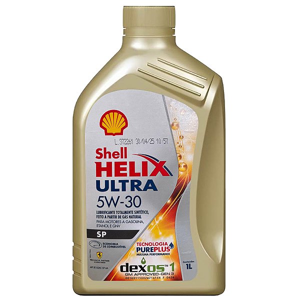 Óleo Lubrificante do Motor Shell Ultra 5W30 100% Sintético 1L Api SP Dexos1 Ilsac Gf-6A