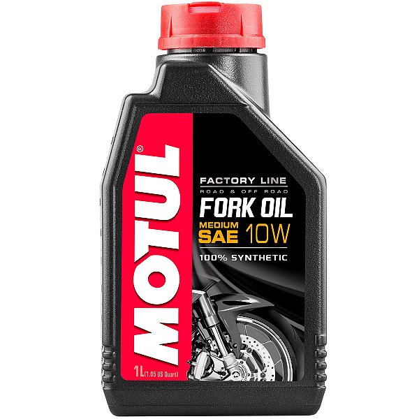 Fluido Oleo Hidráulico Suspensão Motul Fork Oil Factory Line Medium 10W Performance 100% Sintético