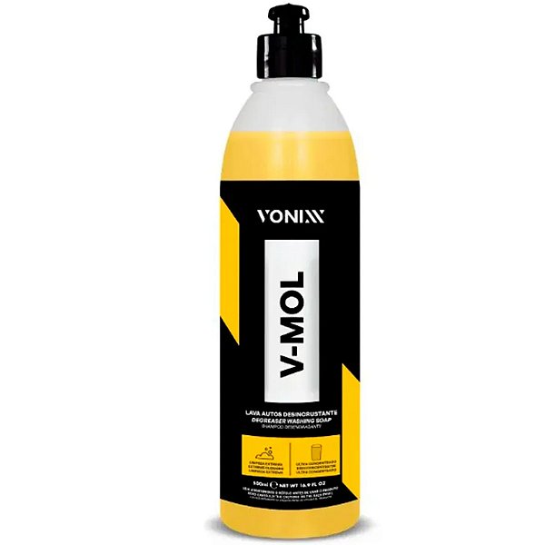 Vonixx V-Mol 500ml Shampoo Lubrificante Automotivo Multiuso Proteção Peças Metálicas