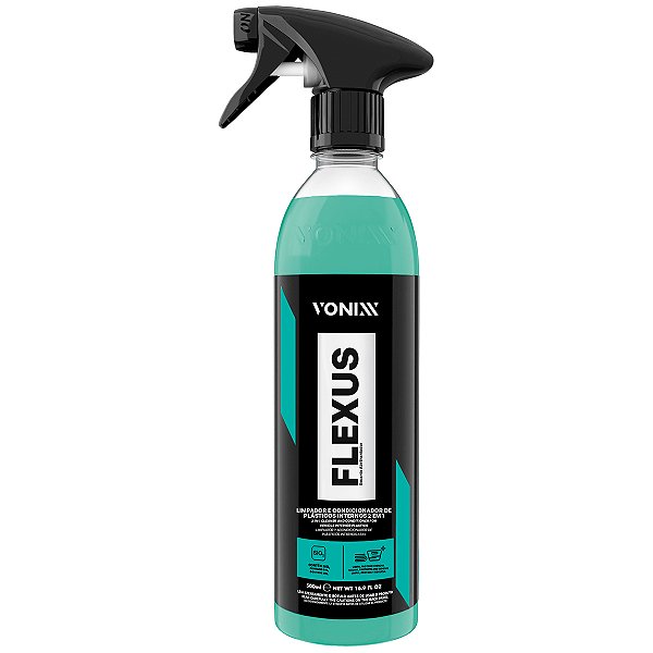Vonixx Flexus 500ml Limpador Multiuso Automotivo Plástico Borracha Couro Vinil