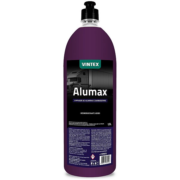 Vintex Vonixx Alumax 1,5 Litros Limpador de Alumínio e Carrocerias Roda Chassi Motor Baú Inox