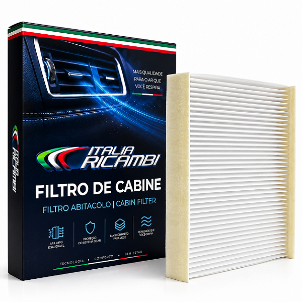 Filtro ar condicionado para Fiat Toro e Jeep Renegade Compass e Commander - Italia Ricambi