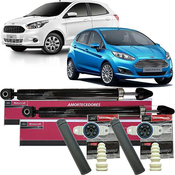 Par Amortecedor Traseiro Ford Motorcraft E Kit New Fiesta E Novo Ka