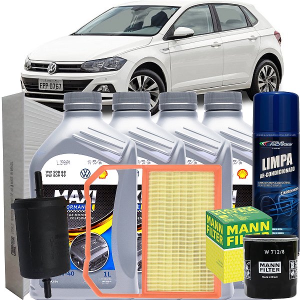 Kit Troca De Oleo Volkswagen 5W40 508 88 Polo 1.0 Mpi Aspirado 2018 2019 2020 2021 2022 2023