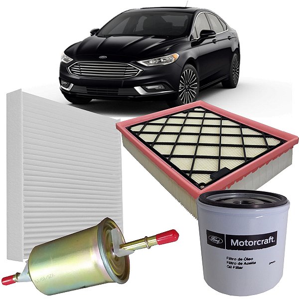 Kit Filtros 60.000 Km Ford Novo Fusion 2.0 Ecoboost