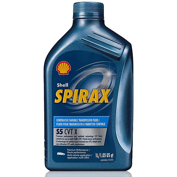 OLEO DE CÂMBIO AUTOMÁTICO SHELL SPIRAX S5 CVT X - 1 LITRO