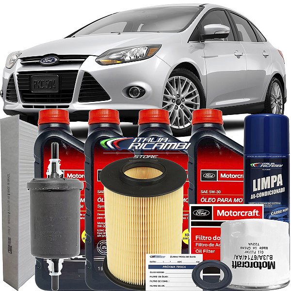 KIT PLATINUM FOCUS 1.6 APÓS 2014 REVISÃO 5W30 FORD - G3MJ6714AA KL582 FCIT0018 LX1780