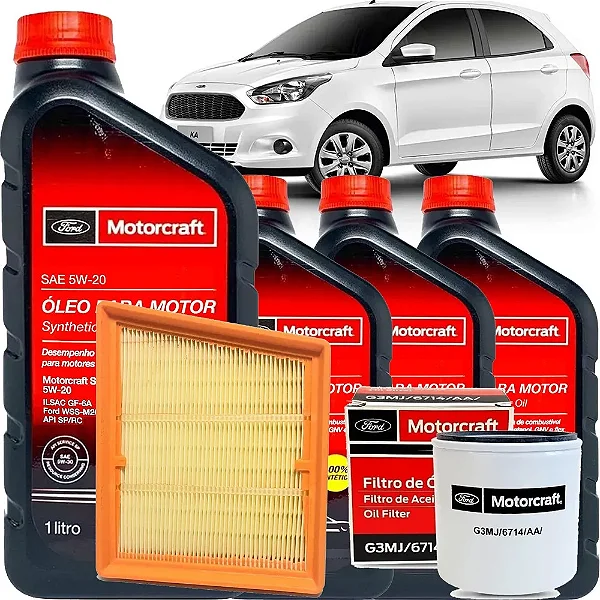 KIT GOLD KA DE 2014 ATÉ 2018 1.0 1.5 REVISAO OLEO 5W20 FORD MOTORCRAFT - G3MJ6714AA EAFB017