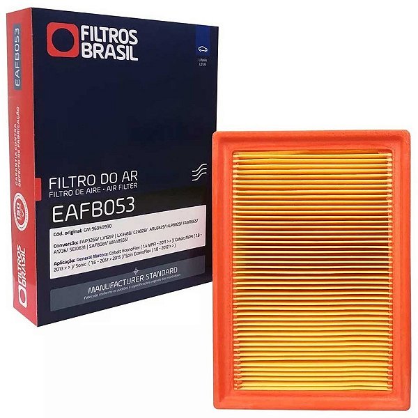 FILTRO DE AR FILTROS BRASIL EAFB053 - GM SONIC SPIN COBALT