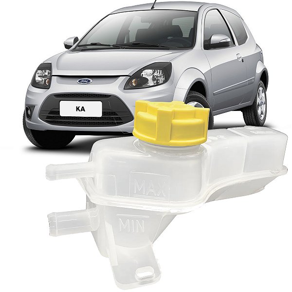 Reservatorio De Expansão Do Radiador Com Tampa 2 Bicos - Ford Ka 2009 2010 2011 2012 2013 - Gonel KG1107