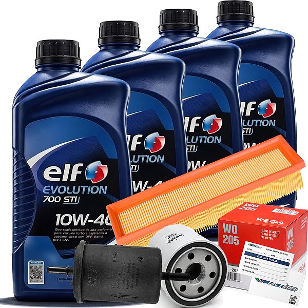 Kit Oleo 10W40 Elf Filtro Combustivel Ar Renault Sandero Logan Clio 1.0 16V Motor D4D Flex 2014/2017