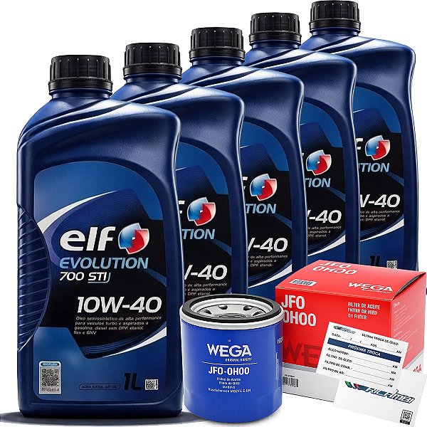 Kit 5L Oleo 10W40 Elf Filtro Renault Sandero Logan Captur Duster 1.6 16V SCE Motor H4M 2017 A 2022