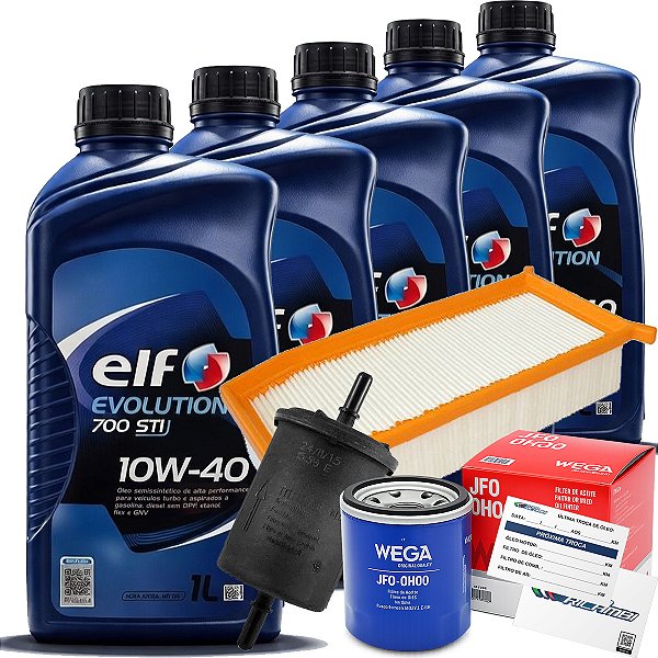 Kit Oleo 10W40 Elf Filtro Combustivel Ar Renault Sandero Logan Captur Duster 1.6 16V SCE Motor H4M 2017 A 2022