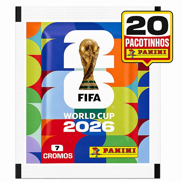 Kit Com 20 Envelope Com 140 Figurinhas Album Copa Do Mundo 2026 Fifa World Cup 2026