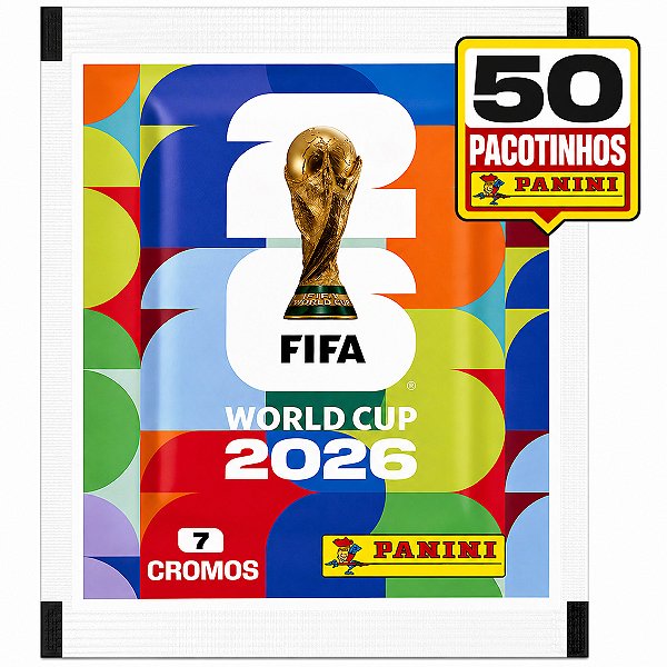Kit Com 50 Envelope Com 350 Figurinhas Album Copa Do Mundo 2026 Fifa World Cup 2026