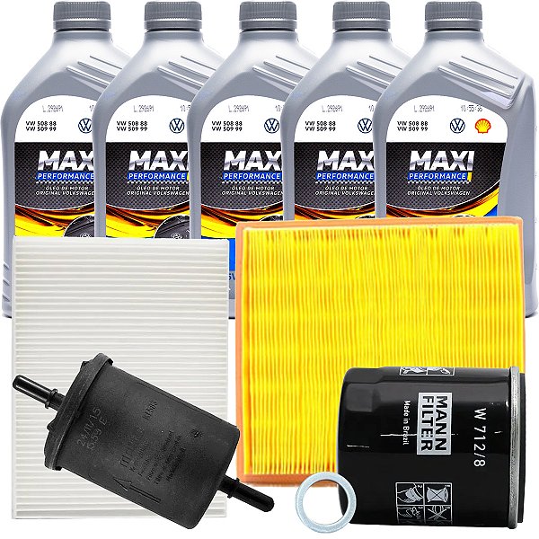 Kit Troca de Óleo Platinum 5W30 + Filtros Gol Voyage Saveiro 1.6 16V MSI
